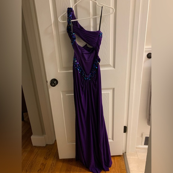 Deep Purple Prom Dress - Picture 8 of 9